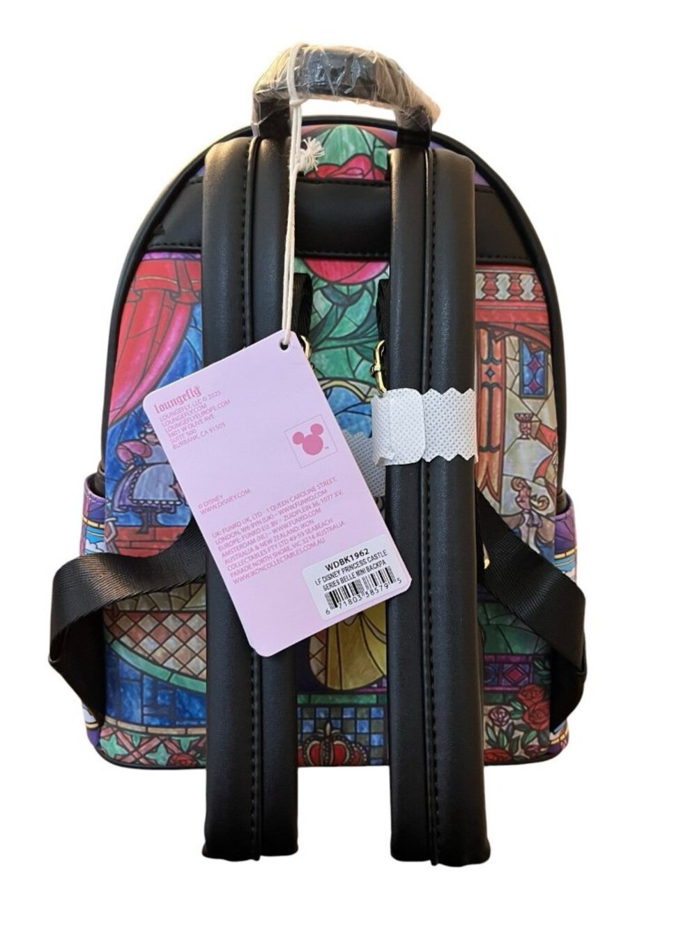 Loungefly Beauty and the Beast Belle Castle Mini Colorful Scene Backpack NWT - Picture 9 of 11